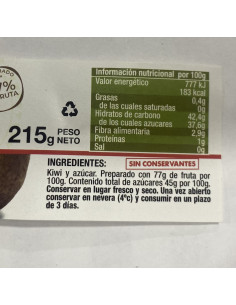 Mermelada de kiwi ecológica 2